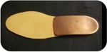 Soft tan calf leather insoles